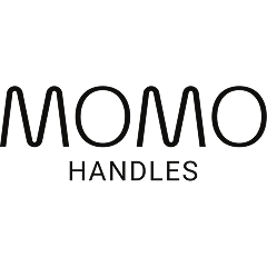 Momo Handles horizontal black logo.